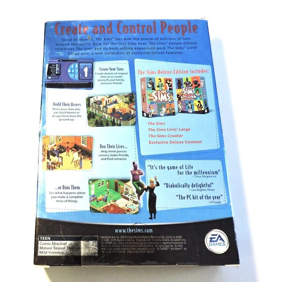 Electronic Arts The Sims Deluxe Edition And 4 Expansion Packs Computer Games - Picture 3 of 13